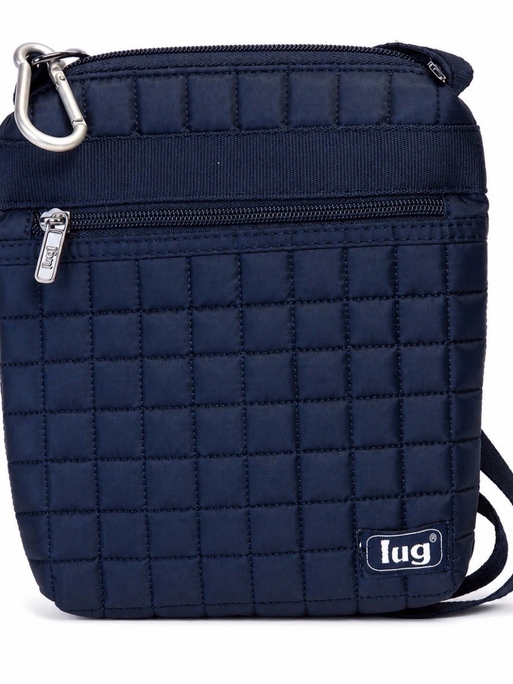 Lug Skipper Navy Blue Life In Color Quilted Fabric Crossbody